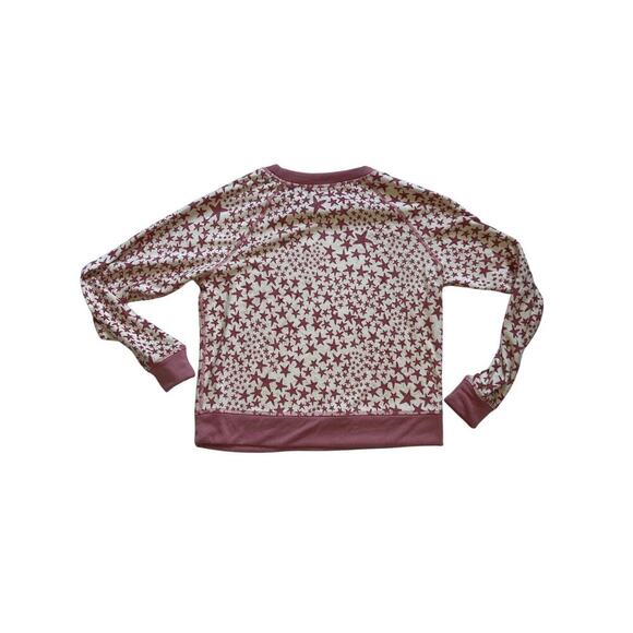 L*Space Star Print Stars Align Long Sleeve PJ top in Pink/Cream, size XS NWT - Picture 11 of 11